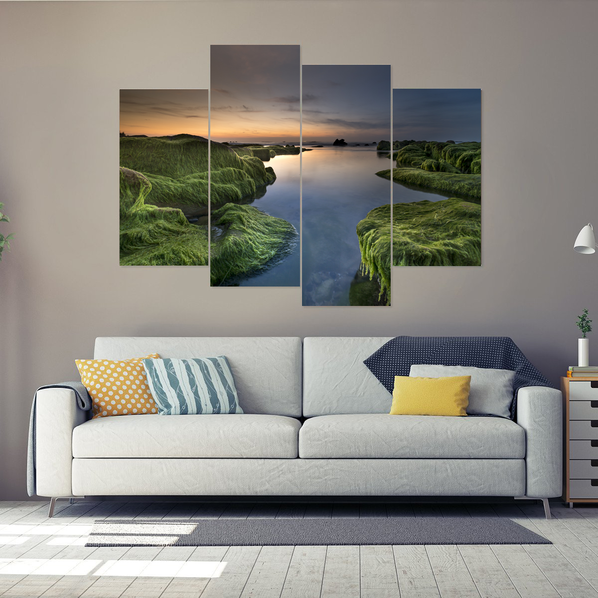 Beautiful Coastal Sunset Canvas – Cool Tees & Things