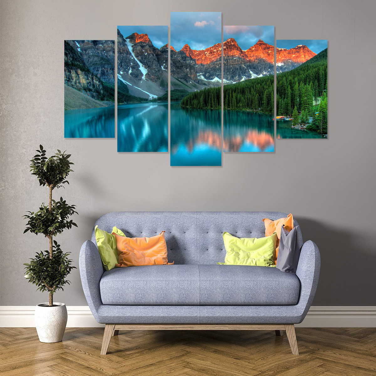 Breathtaking Moraine Lake Canvas – Cool Tees & Things